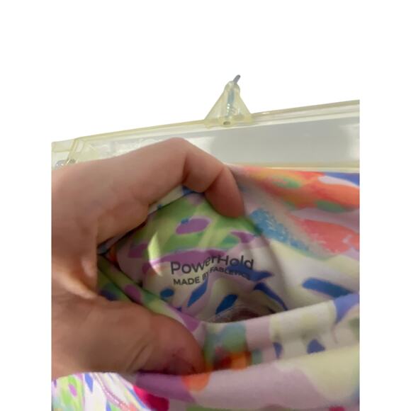Fabletics Women's M PowerHold High-Waist 9'' Short New Wave Floral Gym Printed - Picture 2 of 3